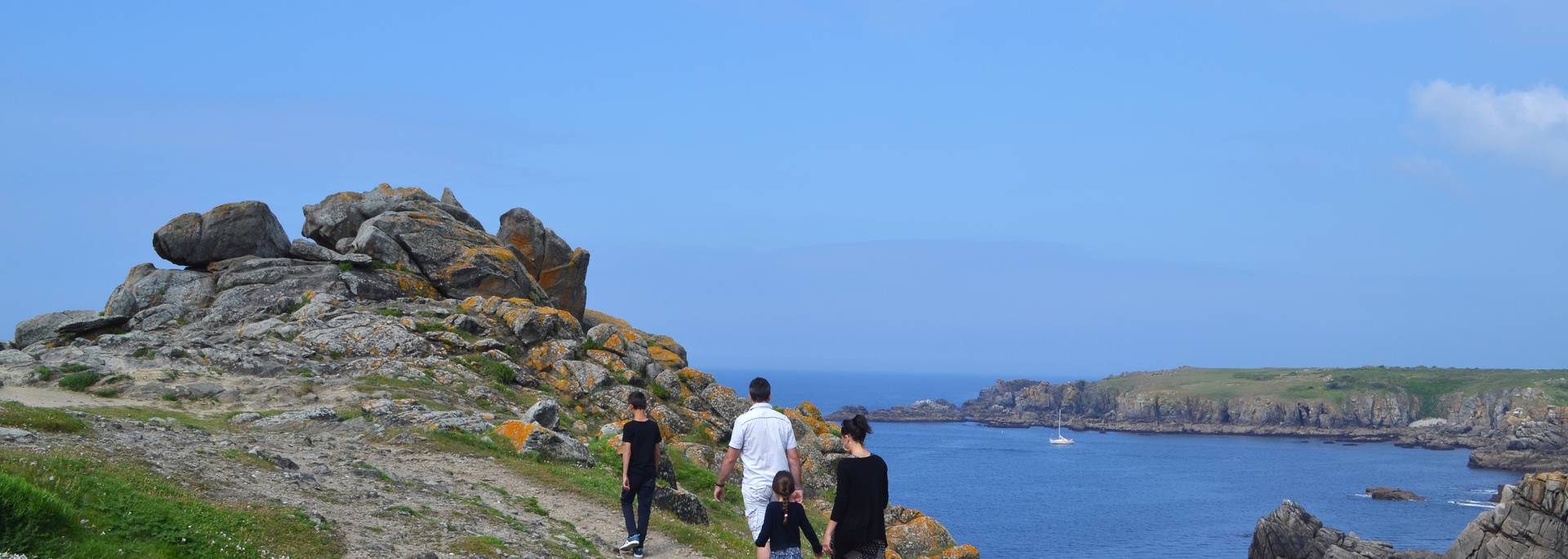 Fußwanderung  an der wilden Küste, Ile d'Yeu