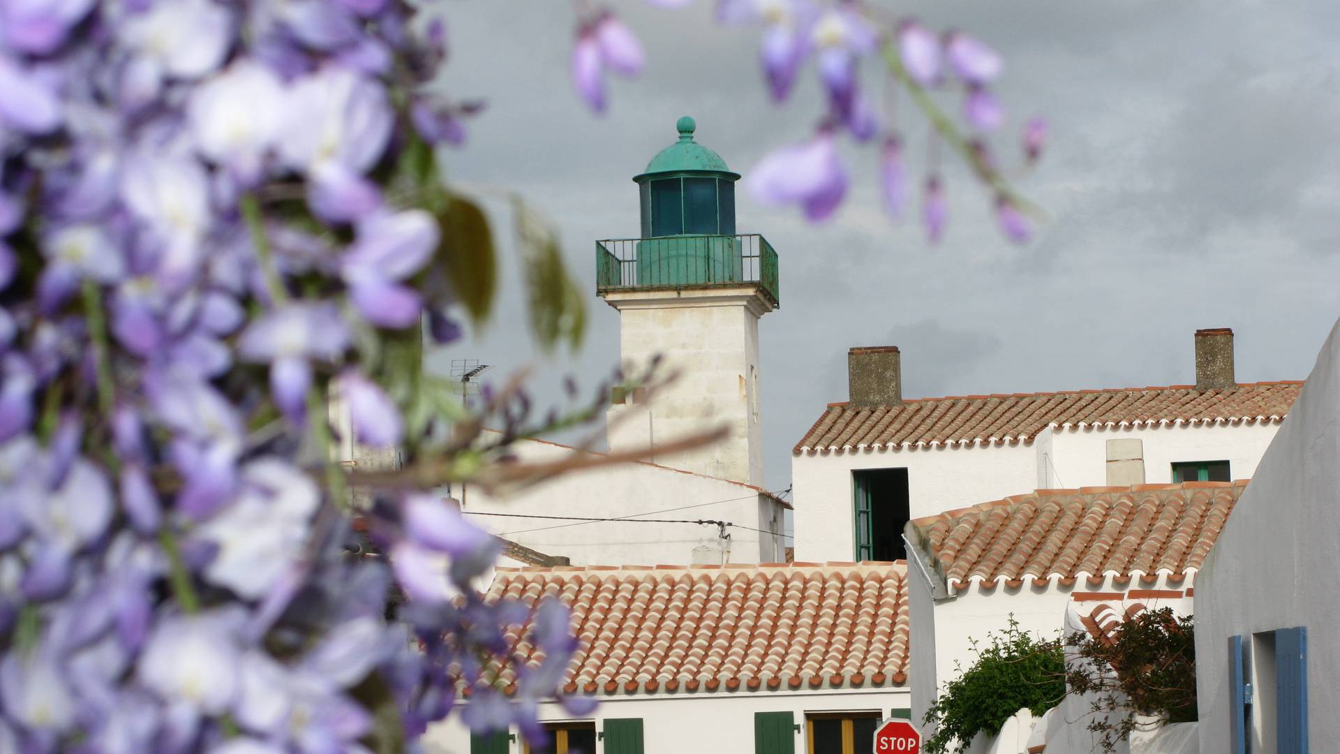 Der "Phare des mariés", Port-Joinville, Ile d'Yeu