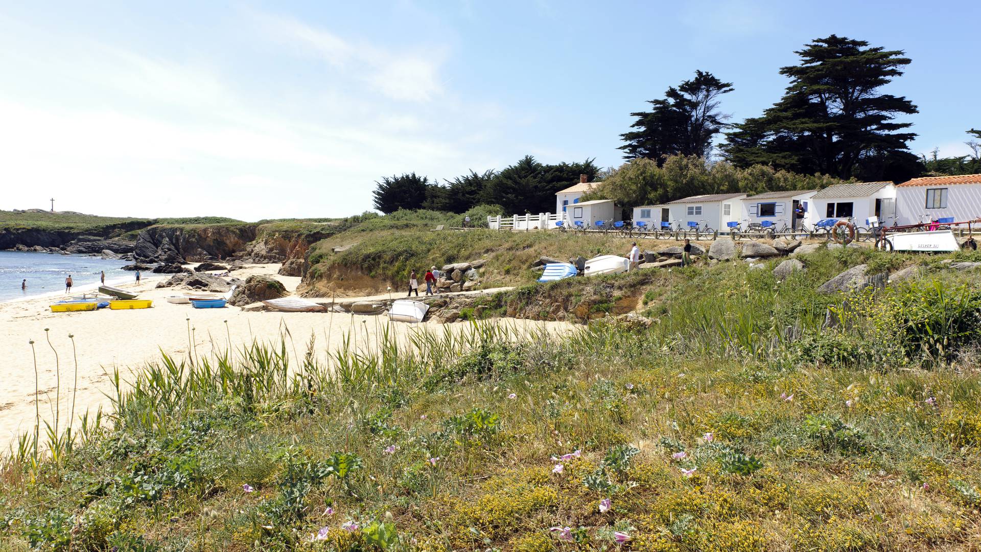 Strandhütte an der "Plage des Sabias" auf der Ile d'Yeu