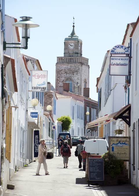 Die Straßen in der Hafenstadt - Ile d'Yeu