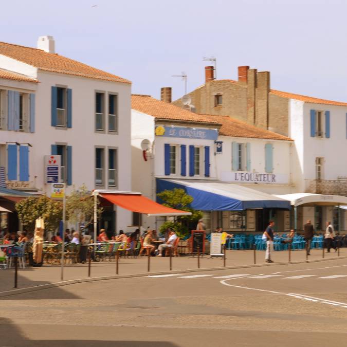 Der Kai in Port-Joinville, Ile d'Yeu